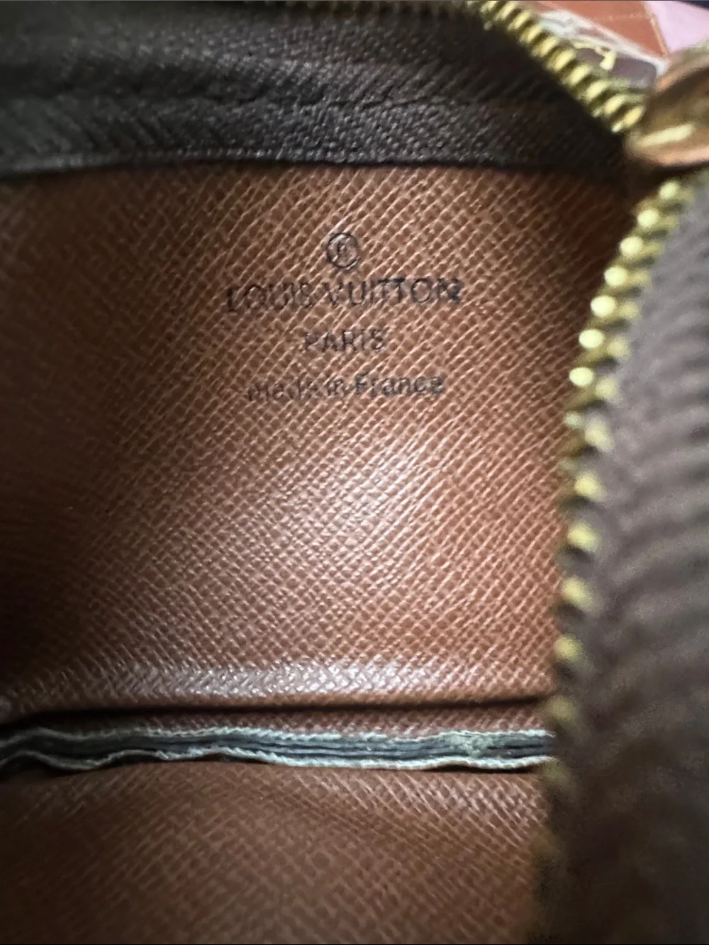 Louis Vuitton Monogram Mini Pochette in Brown with Gold Hardware
